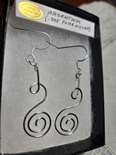 Load image into Gallery viewer, Custom Wire Wrapped Sterling Silver/Argentium .935 Earrings