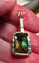 Load image into Gallery viewer, Custom Wire Wrapped European Vintage Stone Necklace/Pendant Sterling Silver