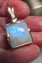 Load image into Gallery viewer, Custom Wire Wrapped Moonstone Necklace/Pendant Sterling Silver