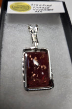 Load image into Gallery viewer, Custom Wire Wrapped European Vintage Stone Necklace/Pendant Sterling Silver