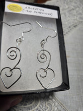 Load image into Gallery viewer, Custom Wire Wrapped Sterling Silver/Argentium .935 Earrings