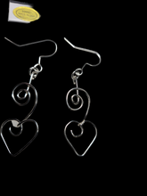 Load image into Gallery viewer, Custom Wire Wrapped Sterling Silver/Argentium .935 Earrings