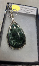 Load image into Gallery viewer, Custom Wire Wrapped Seraphenite (Angel Stone) Necklace/Pendant Sterling Silver