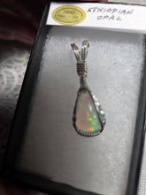 Load image into Gallery viewer, Custom Wire Wrapped Ethiopian Opal Necklace/Pendant Sterling Silver