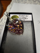 Load image into Gallery viewer, Custom Wire Wrapped European Vintage Heart Stone Necklace/Pendant Sterling Silver