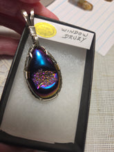 Load image into Gallery viewer, Custom Wire Wrapped Window Druzy Necklace/Pendant Sterling Silver