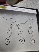 Load image into Gallery viewer, Custom Wire Wrapped Sterling Silver/Argentium .935 Set Earrings/Necklace/Pendent