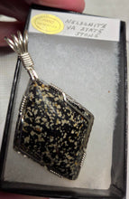 Load image into Gallery viewer, Custom Wire Wrapped Nelsonite Virginia State Stone Necklace/pendant Sterling Silver