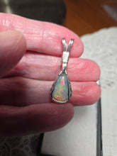 Load image into Gallery viewer, Custom Wire Wrapped Ethiopian Opal Necklace/Pendant Sterling Silver