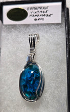 Load image into Gallery viewer, Custom Wire Wrapped European Vintage Stone Necklace/Pendant Sterling Silver