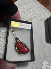 Load image into Gallery viewer, Custom Wire Wrapped Ammolite Necklace/Pendant Sterling Silver