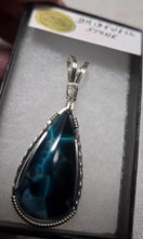 Load image into Gallery viewer, Custom Wire Wrapped Bridewell Stone Necklace/Pendant Sterling Silver