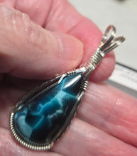 Load image into Gallery viewer, Custom Wire Wrapped Bridewell Stone Necklace/Pendant Sterling Silver