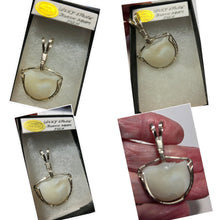 Load image into Gallery viewer, Custom Wire Wrapped Lucky Stone Black Drum Fish Necklace/Pendant Sterling Silver