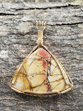 Load image into Gallery viewer, Custom  Wire Wrapped Picaso Jasper Necklace/Pendant 14kgf Wire