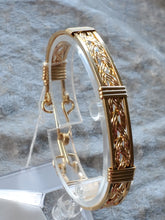 Load image into Gallery viewer, Custom Wire Wrapped 14kgf Braided Bracelet Size 6 3/4