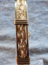 Load image into Gallery viewer, Custom Wire Wrapped 14kgf Braided Bracelet Size 6 3/4
