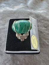 Load image into Gallery viewer, Custom Amazonite Ring Size 7 1/2  Wire Wrapped in Sterling Silver