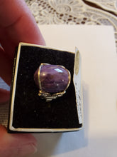 Load image into Gallery viewer, Custom Wire Wrapped Charoite Size 5 1/2 Sterling Silver Ring