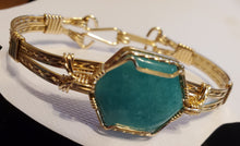 Load image into Gallery viewer, Custom Wire Wrapped Amazonite AAA+ Quality Virginia Gemstone Bracelet 14Kgf Size 7