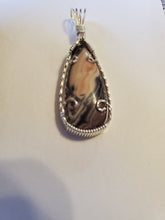 Load image into Gallery viewer, Custom Wire Wrapped Rare Porcelain Jasper Necklace/Pendant Sterling Silver