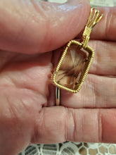 Load image into Gallery viewer, Custom Wire Wrapped Faceted Smokey Quartz Necklace/Pendant 14Kgf