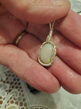Load image into Gallery viewer, Custom Wire Wrapped Ethiopian Opal Necklace/Pendant Sterling Silver