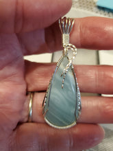 Load image into Gallery viewer, Custom Wire Wrapped British Columbia Ocean Jasper Necklace/Pendant Sterling Silver