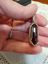 Load image into Gallery viewer, Custom Wire Wrapped Natural Faceted Garnet Necklace/Pendant Sterling Silver