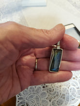 Load image into Gallery viewer, Custom Wire Wrapped Labradorite Necklace/Pendant Sterling Silver