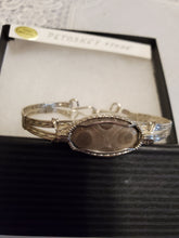 Load image into Gallery viewer, Custom Wire Wrapped Petoskey Stone Bracelet 6 3/4 MIchigan State Stone