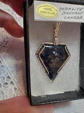Load image into Gallery viewer, Custom Wire Wrapped Sodalite Necklace/Pendant Sterling Silver
