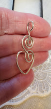 Load image into Gallery viewer, Custom Wire Wrapped Pure Sterling Silver Heart Necklace/Pendant