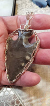 Load image into Gallery viewer, Custom Wire Wrapped Arrowhead Necklace/Pendant Sterling Silver