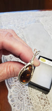 Load image into Gallery viewer, Custom Wire Wrapped Fire Agate Necklace/Pendant Sterling Silver