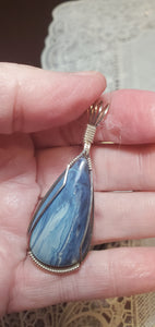 Custom Wire Wrapped Rebecca Iron Ore Slag Necklace/Pendant Sterling Silver