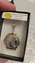 Load image into Gallery viewer, Custom Wore Wrapped Kaleidoscope Prism Stone Necklace/Pendant Sterling Silver