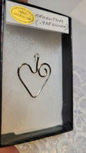 Load image into Gallery viewer, Custom Wire Wrapped Heart Necklace/Pendant Sterling Silver