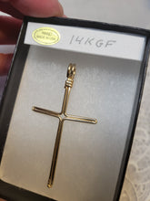 Load image into Gallery viewer, Custom W8re Wrapped 14Kgf Cross Necklace/Pendant