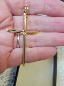 Custom W8re Wrapped 14Kgf Cross Necklace/Pendant
