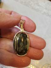 Load image into Gallery viewer, Custom Wire Wrapped Texas Llanite Necklace/Pendant Sterling Silver
