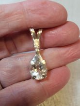 Load image into Gallery viewer, Custom Wire Wrapped Faceted Goshenite 3.1 cts Necklace/Pendant Sterling Silver