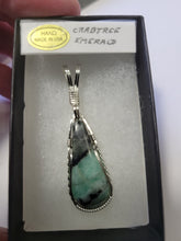 Load image into Gallery viewer, Custom Wire Wrapped Crabtree Emerald North Carolina Necklace/Pendant Sterling Silver