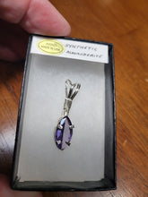 Load image into Gallery viewer, Custom Wire Wrapped Faceted Alexandrite (Corundum) Necklace/Pendant Sterling Silver