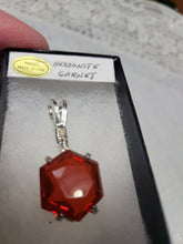 Load image into Gallery viewer, Custom Wire Wrapped Faceted Hessonite Garnet Necklace/Pendant Sterling Silver