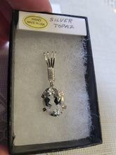 Load image into Gallery viewer, Custom Wire Wrapped Silver Topaz Necklace/Pendant Sterling Silver