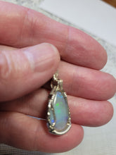 Load image into Gallery viewer, Custom Wire Wrapped Australian Opal Necklace/Pendant Sterling Silver