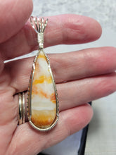 Load image into Gallery viewer, Custom Wire Wrapped Spiny Oyster Necklace/Pendant Sterling Silver